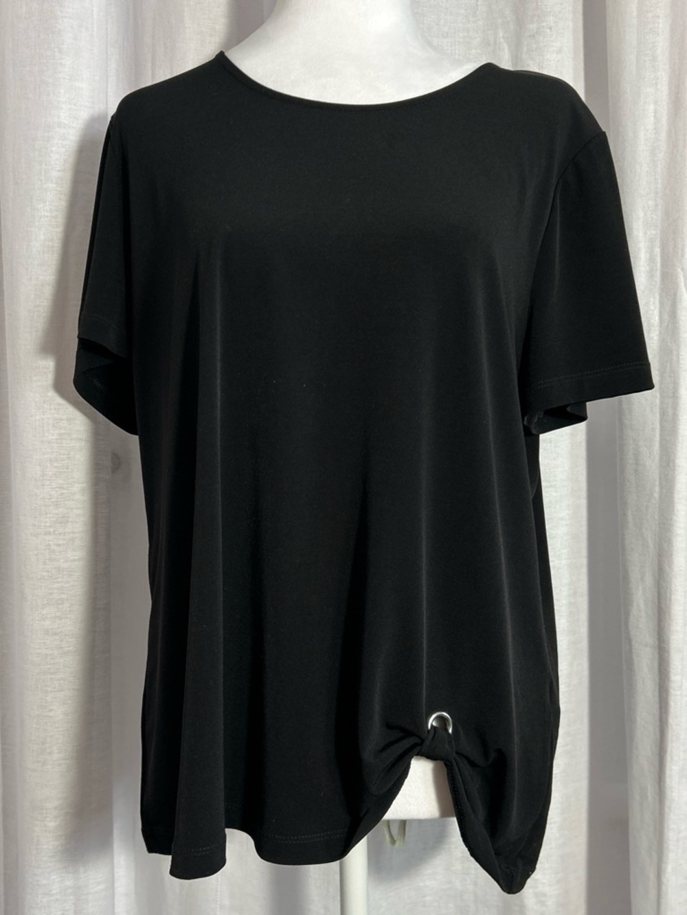 Chico’s | Black oversized t-shirt | Chico’s Size 2